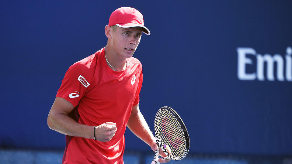 Alex de Minaur is into the third round of the US Open.