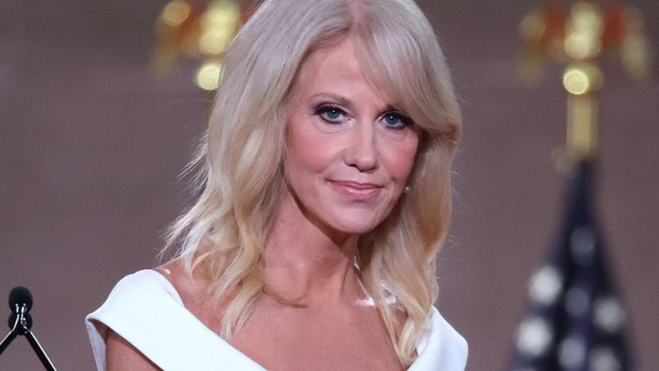 The 16-year-old daughter of former Trump advisor Kellyanne Conway has posted several videos to TikTok that she claims are clips of her mother verbally abusing her. (Photo by Chip Somodevilla/Getty Images)