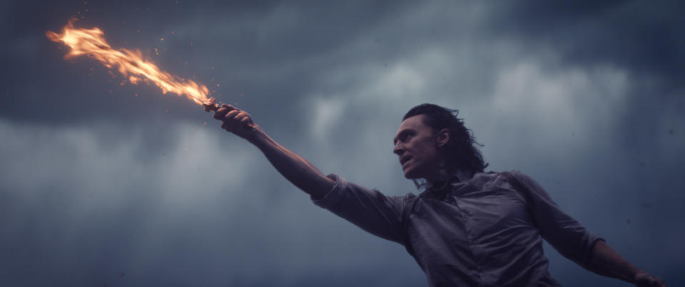 Loki (TomÂ Hiddleston) in Marvel Studios' LOKI, exclusively on Disney+. Photo courtesy of Marvel Studios. Â©Marvel Studios 2021. All Rights Reserved.