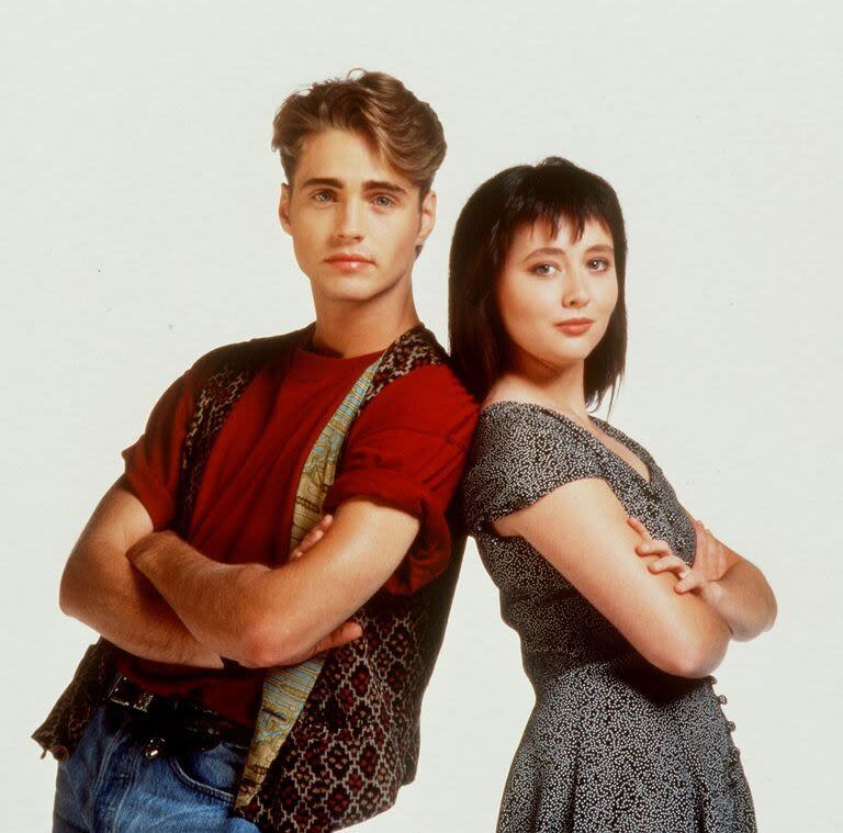 Jason Priestley y Shannen Doherty, los gemelos Walsh de Beverly Hills 90210