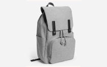 <p>Everlane has made <a rel="nofollow noopener" href="http://www.pntrac.com/t/8-9711-131940-104709?sid=TL_WomensBackpacks_KFApr17&url=https%3A%2F%2Fwww.everlane.com%2Fproducts%2Fwomens-modern-snap-backpack-reverse-denim%3Fcollection%3Dwomens-backpacks-bags" target="_blank" data-ylk="slk:this stylish snap flap backpack;elm:context_link;itc:0;sec:content-canvas" class="link ">this stylish snap flap backpack</a> using a strong cotton twill and leather lining, giving it a sophisticated touch for your next trip. </p>