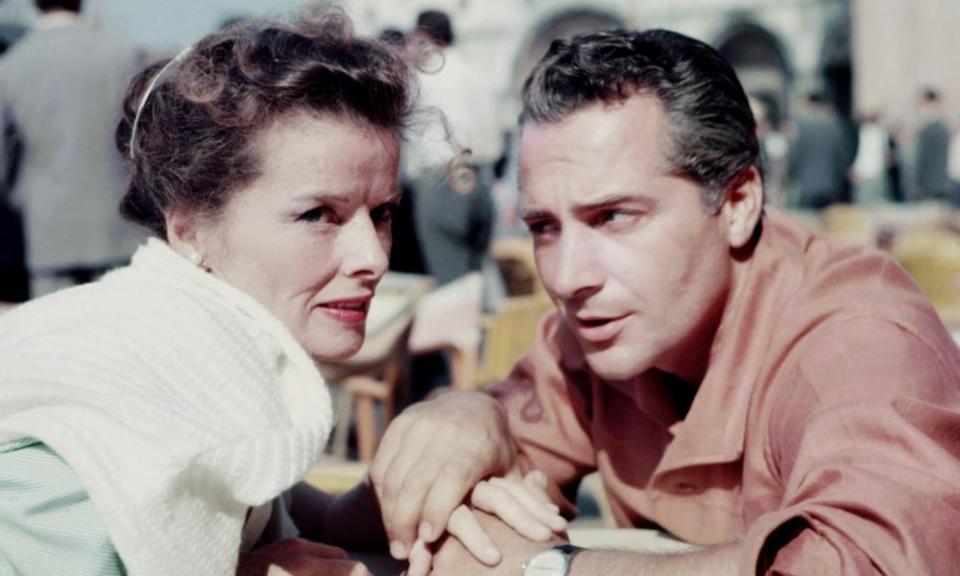 Getting in trouble: Katharine Hepburn with Rossano Brazzi in Summertime.