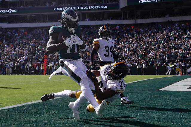 Watch: Eagles WR A.J. Brown 'Mossed' Steelers Ahkello Witherspoon for 3rd  TD of 1st half