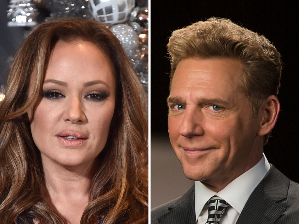 Leah Remini and David Miscavige (Getty Images)