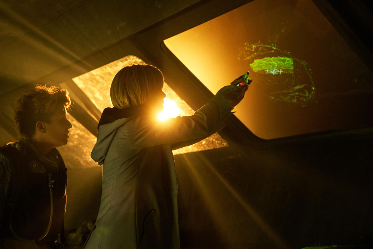 Jodie Whittaker in Doctor Who: The Ghost Monument (BBC)