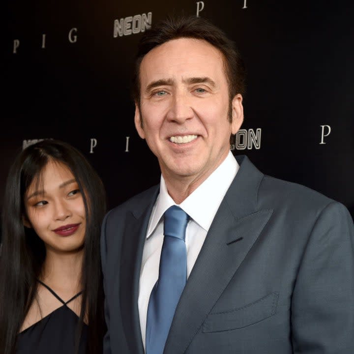 Nicolas Cage and his wife