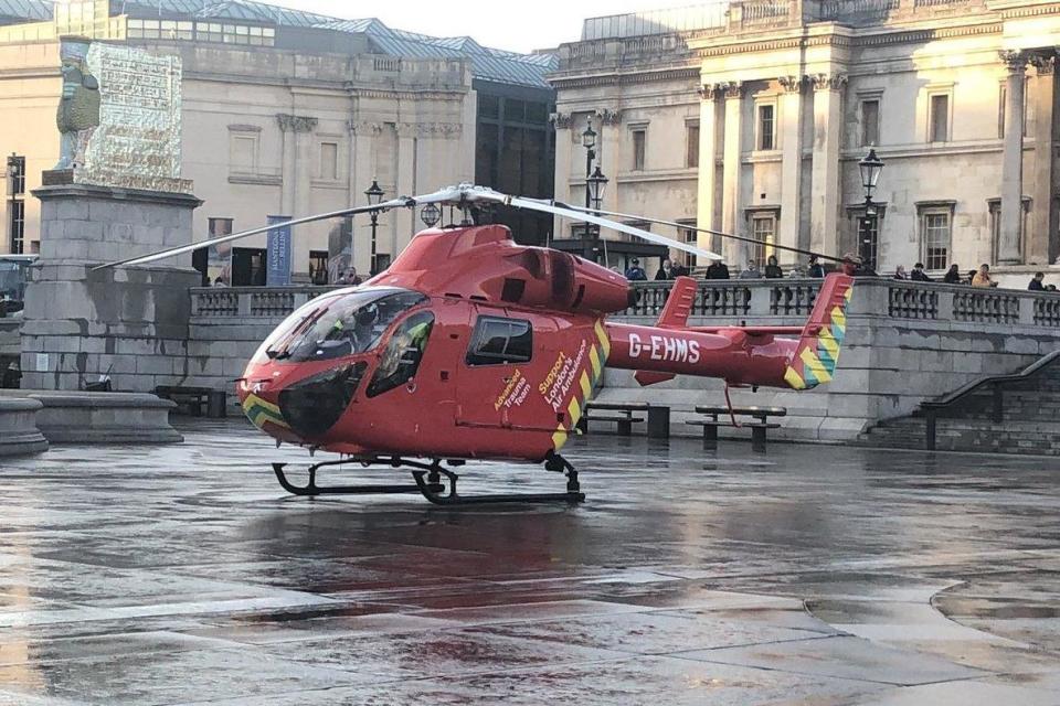 The driver of the police car was rushed to hospital after the crash (Stuart Turner)