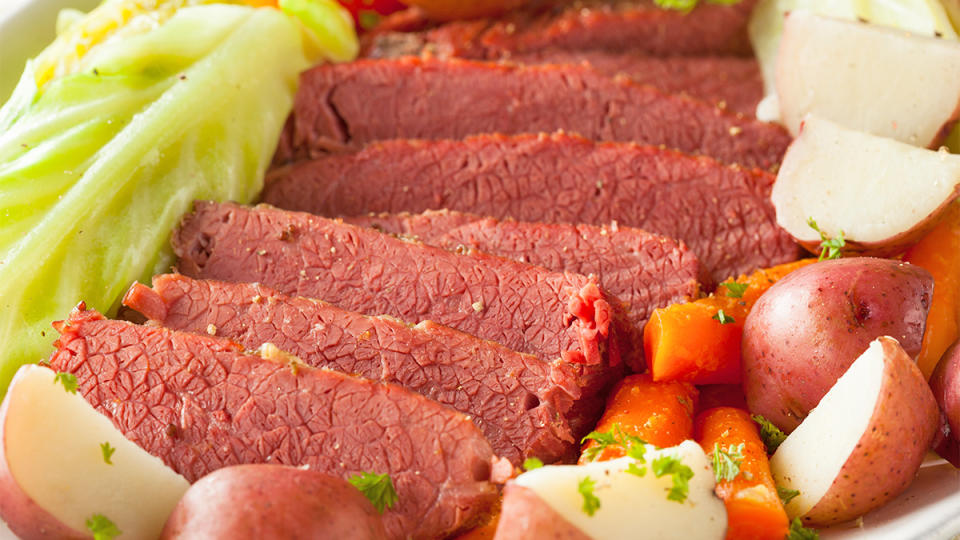 Irish corned beef and cabbage