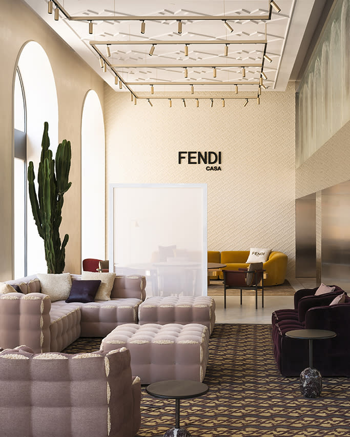 Inside Fendi Casa in Milan. - Credit: ANDREA FERRARI