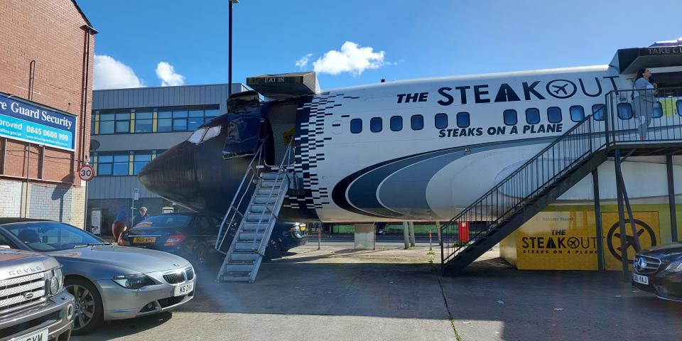 Steaks on a Plane the Steakout restaurant Bolton