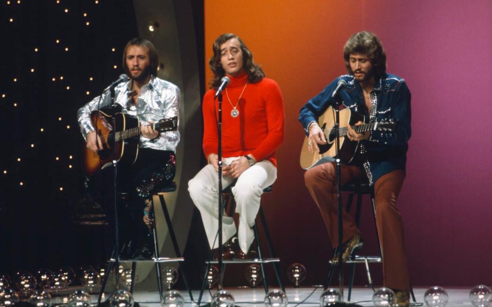 Maurice Gibb, Robin Gibb and Barry Gibb in 1973 - Getty