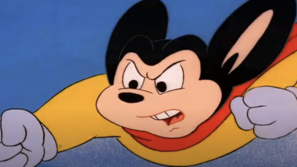 <p> One of the first animated reboots that truly felt like a dynamic reimagining of the source material, CBS’ <em>Mighty Mouse: The New Adventures</em> injected the superhero mouse and the Mouseville community with a heavy dose of satire and pop culture sensibilities, added more dimensions to the familiar tropes of the character’s past. The update and its success can be largely attributed to animation legend Ralph Bakshi, of <em>Fritz the Cat</em> and 1978’s <em>Lord of the Rings</em> fame. </p>