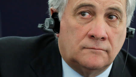 European Parliament's presidential candidate Antonio Tajani attends the election of the new President of the European Parliament in Strasbourg, France, January 17, 2017. REUTERS/Christian Hartmann