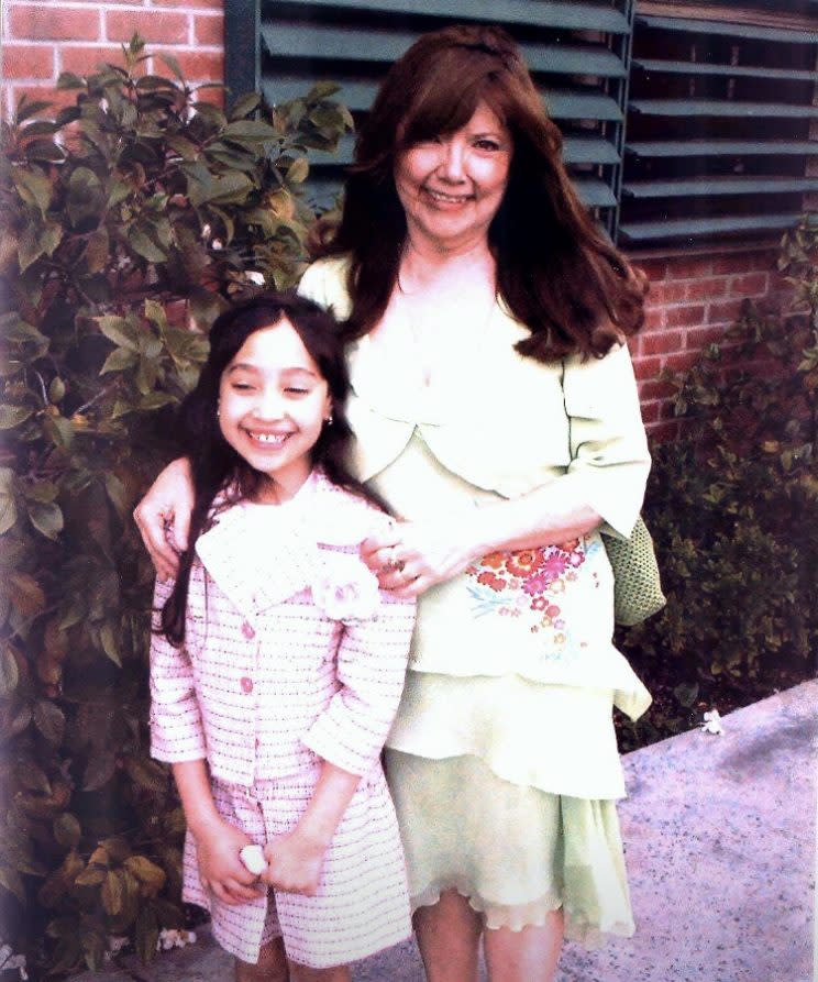 Jasmine Dena as a child and with her grandmother Elisa Gutierrez Dena. (Photo by: Jasmine Dena)