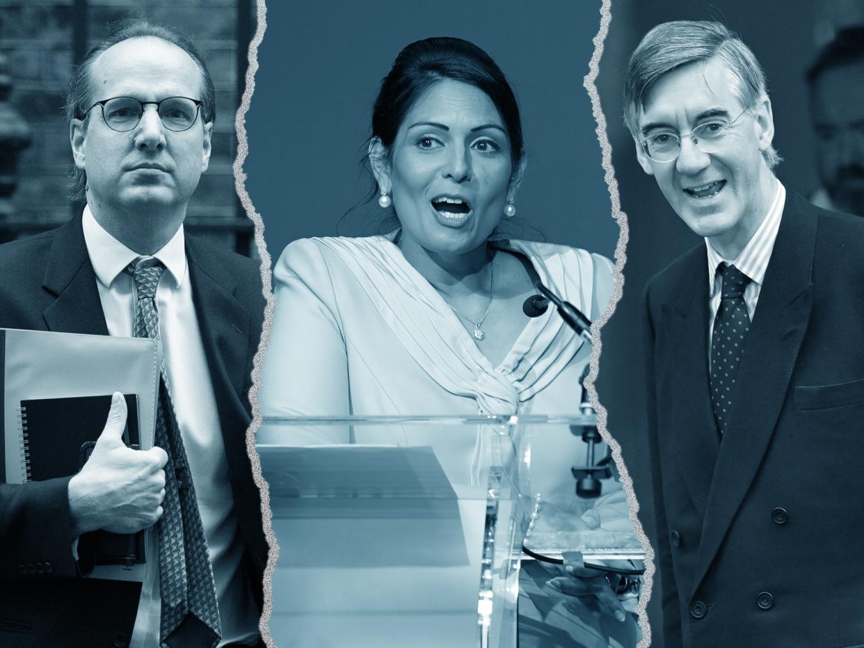 Martin Reynolds, Priti Patel and Jacob Rees-Mogg have all been honoured (NurPhoto/Getty)