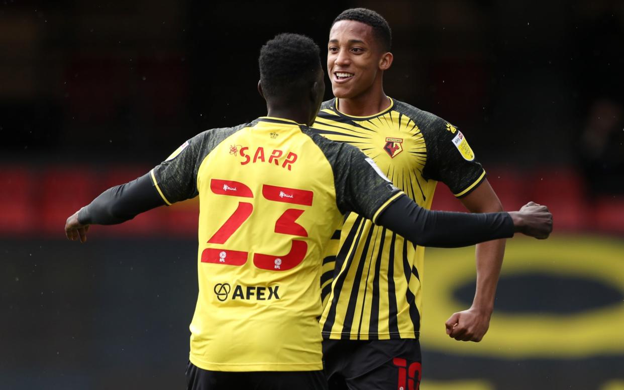 Joao Pedro celebrates his goal for Watford - Getty Images