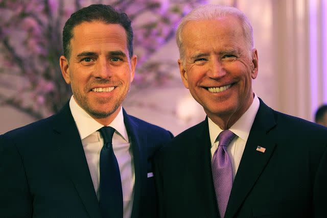 Teresa Kroeger/Getty Hunter (left) and Joe Biden