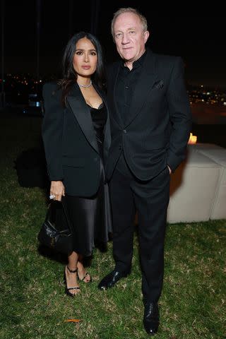 <p>Matt Winkelmeyer/Getty </p> Salma Hayek and Francois-Henri Pinault