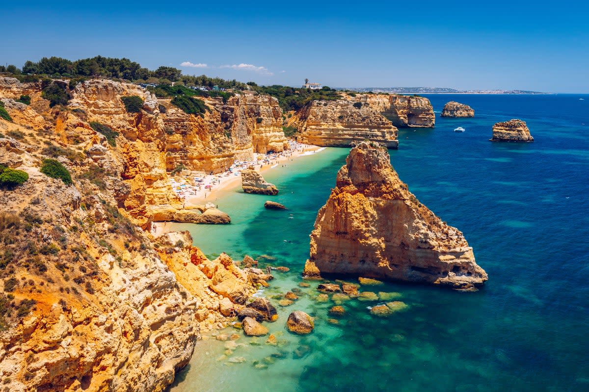 Praia da Marinha beach on the Algarve, Portugal (Getty Images/iStockphoto)