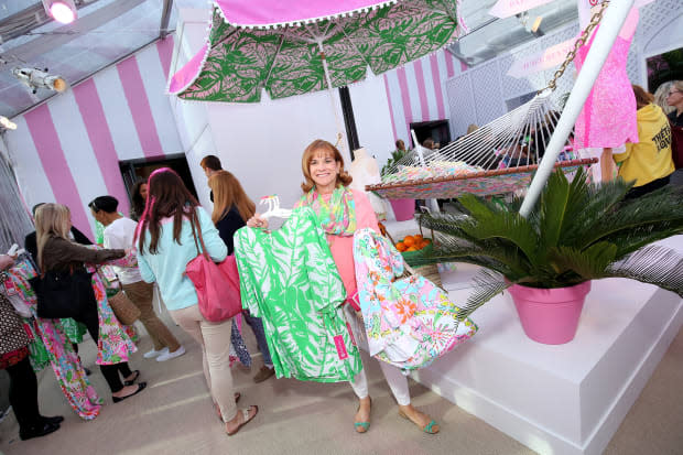 Shoppers at the Lilly Pulitzer for Target pop-up shop at Bryant Park Grill in New York City. Photo: Cindy Ord/Getty Images for Target
