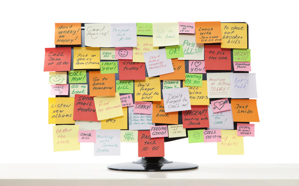 Wenn der Monitor so aussieht, wird es Zeit für ein neues Memo-Board. (Symbolbild: Getty Images)