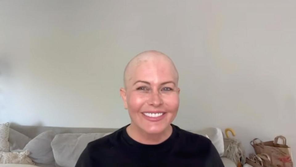 PHOTO: In a video posted to her Instagram account, Nicole Eggert is seen shaving her head, March 14, 2024.  (@_nicole_eggert/Instagram)