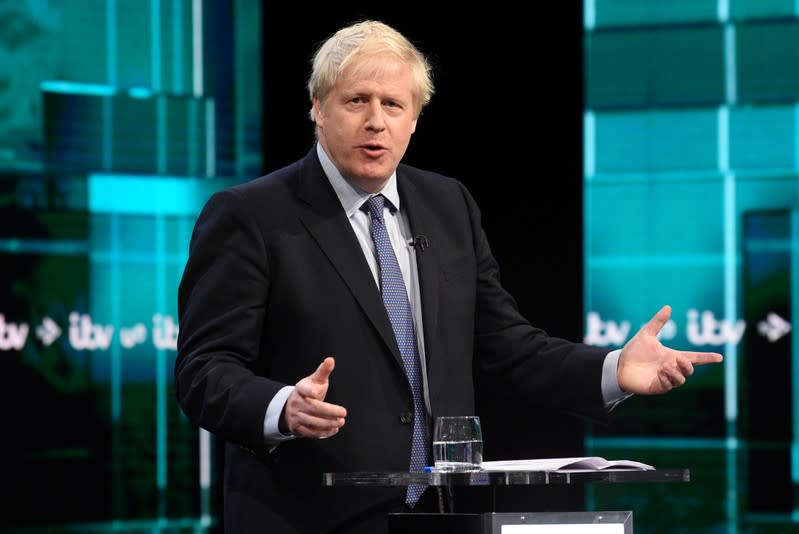 First televised head to head debate between Johnson and Corbyn ahead of election