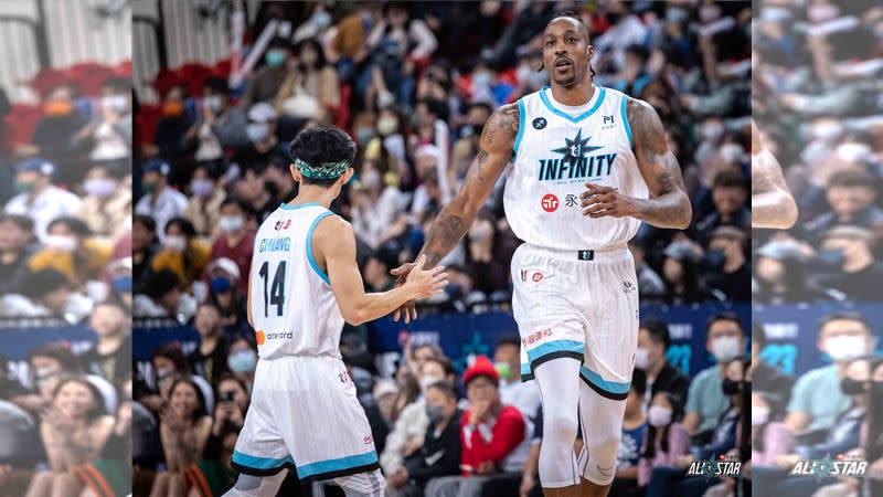 霍華德（Dwight Howard）攻下全場最高37分，奪得T1首屆明星賽MVP。（圖／T1聯盟提供）