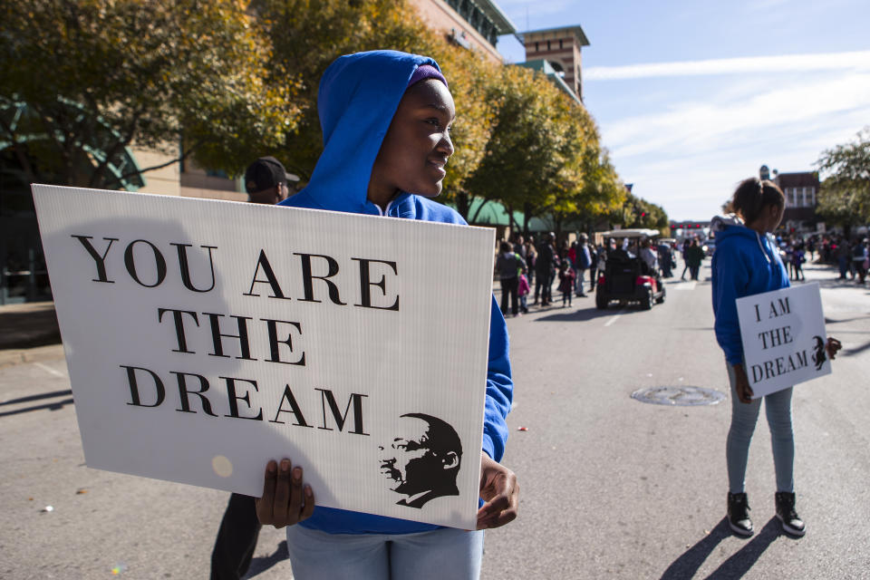 Activists hold Martin Luther King Day marches