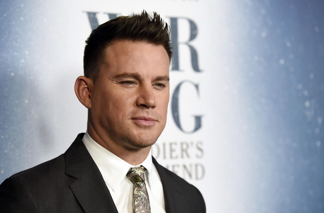 Executive producer Channing Tatum poses at the premiere of the film 