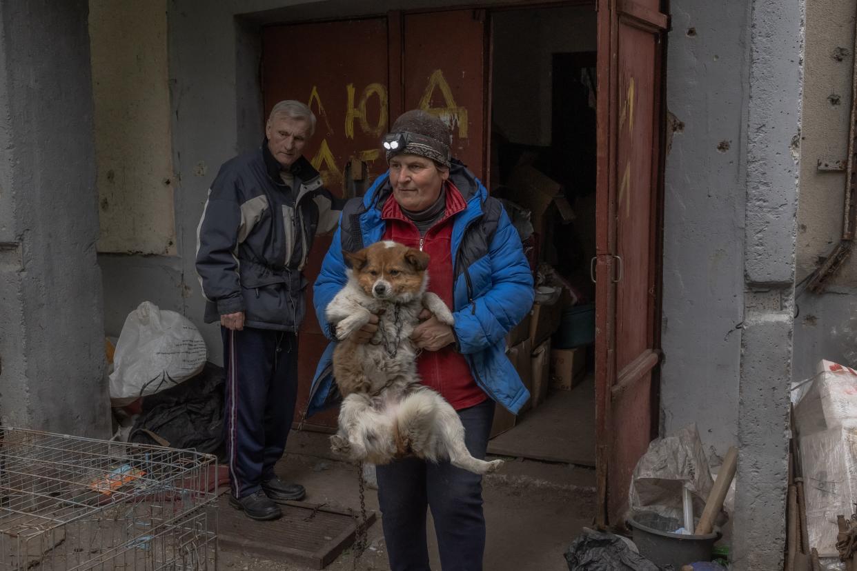 Olena has decided to move out of her home in Kharkiv as Russian shelling and missile attacks on the region intensify (AFP via Getty Images)