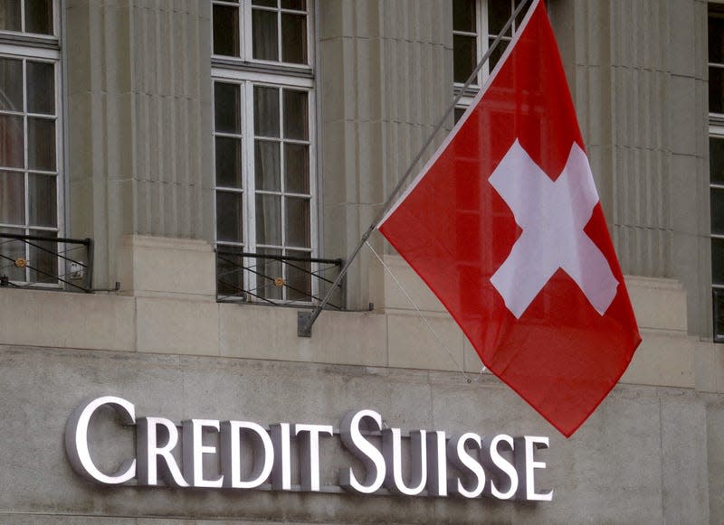 Credit Suisse shares hit an all-time low.