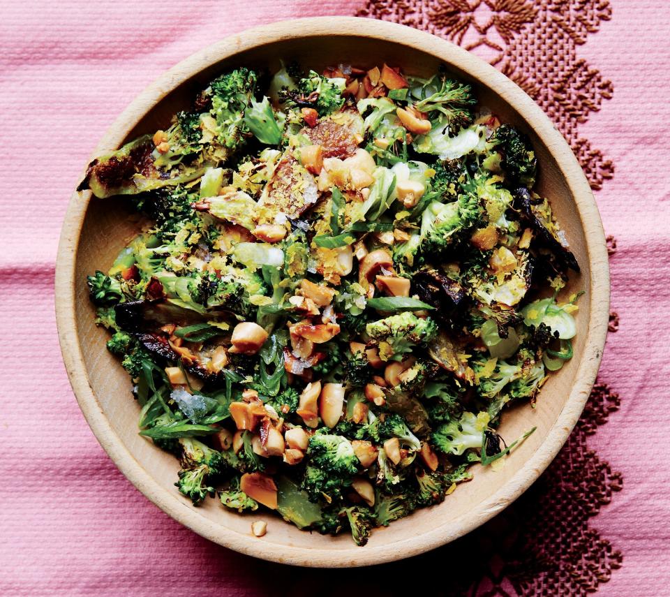 Roasted and Charred Broccoli with Peanuts