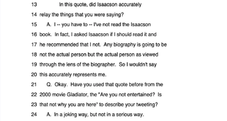 Screenshot: <a class="link " href="https://www.scribd.com/document/721193667/Elon-Musk-Deposed-In-Lawsuit-For-Falsely-Linking-Jewish-Man-To-Neo-Nazi-Brawl?irclickid=wCISJNQw-xyPTvc24vV280yeUkHRNpVnNwhMwM0&irgwc=1&irpid=10078&sharedid=huffpost.com&utm_campaign=Scribd_affiliate_pdm_acquisition_Skimbit+Ltd.&utm_medium=cpc&utm_source=impact" rel="nofollow noopener" target="_blank" data-ylk="slk:Scribd;elm:context_link;itc:0;sec:content-canvas">Scribd</a>