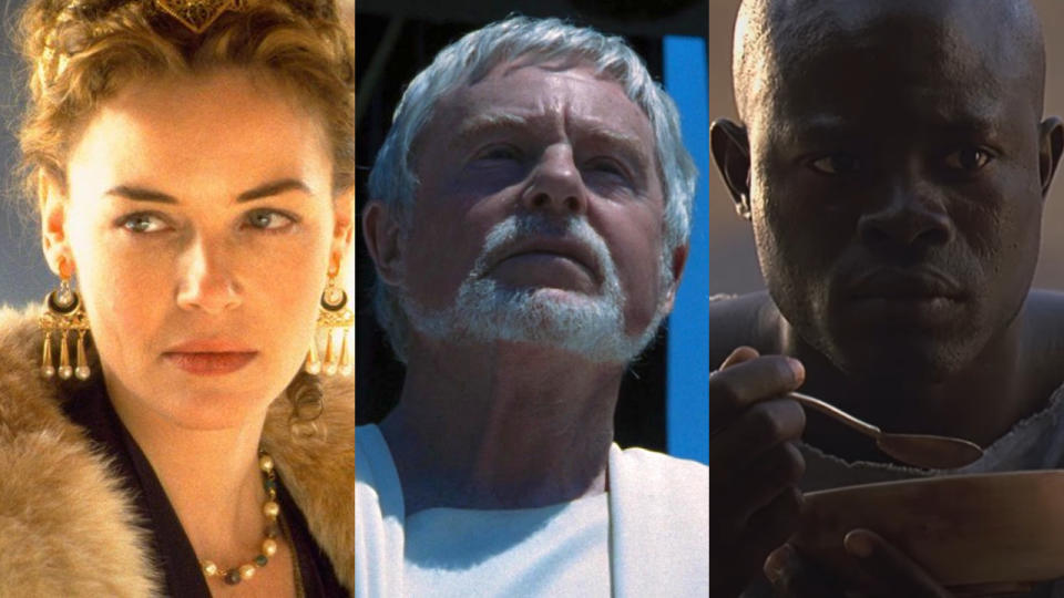 Connie Nielsen, Derek Jacobi, and Djimon Hounsou in Gladiator