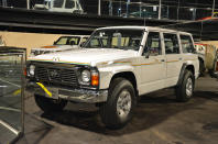 <p>Nissan’s Patrol stands out as one of the most popular SUVs in the United Arab Emirates. This is a long-wheelbase, <strong>fourth-generation model</strong> surrounded by the Sheikh’s beloved rainbow stripe. It’s shiny and dent-free so it was likely used for parades rather than for desert exploration.</p>