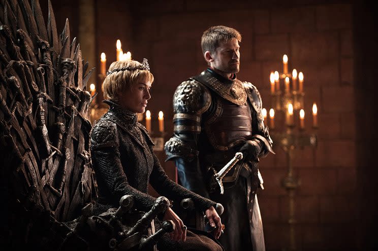 Lena Headey as Cersei Lannister and Nikolaj Coster-Waldau as Jaime Lannister in HBO’s <i>Game of Thrones</i>. (Photo: HBO)