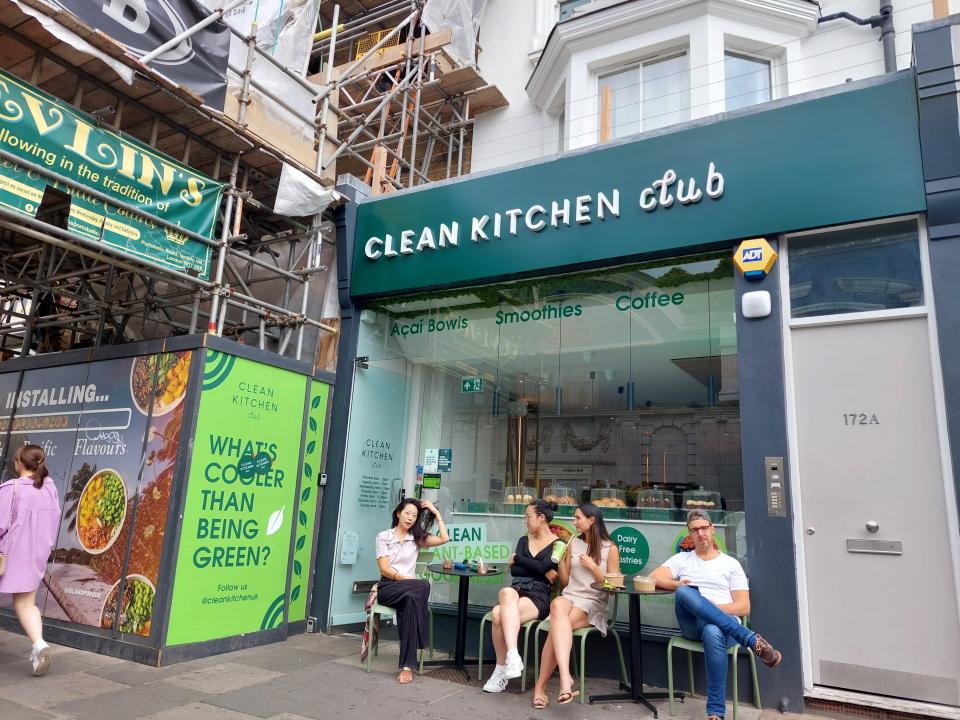 Clean Kitchen Club's restaurant in Notting Hill, London.