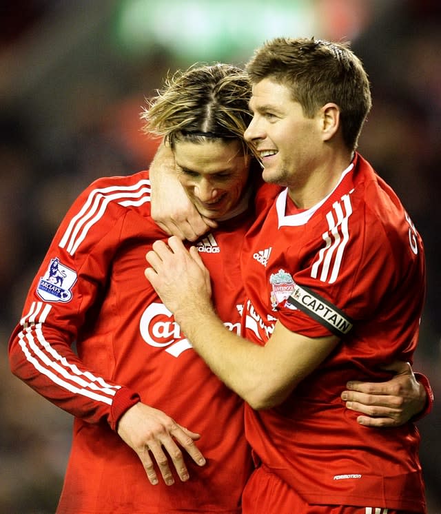 Fernando Torres, left, and Steven Gerrard