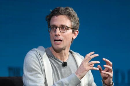 Jonah Peretti, Founder and CEO, Buzzfeed, speaks at the Wall Street Journal Digital Conference in Laguna Beach, California, U.S. October 18, 2017. REUTERS/Lucy Nicholson