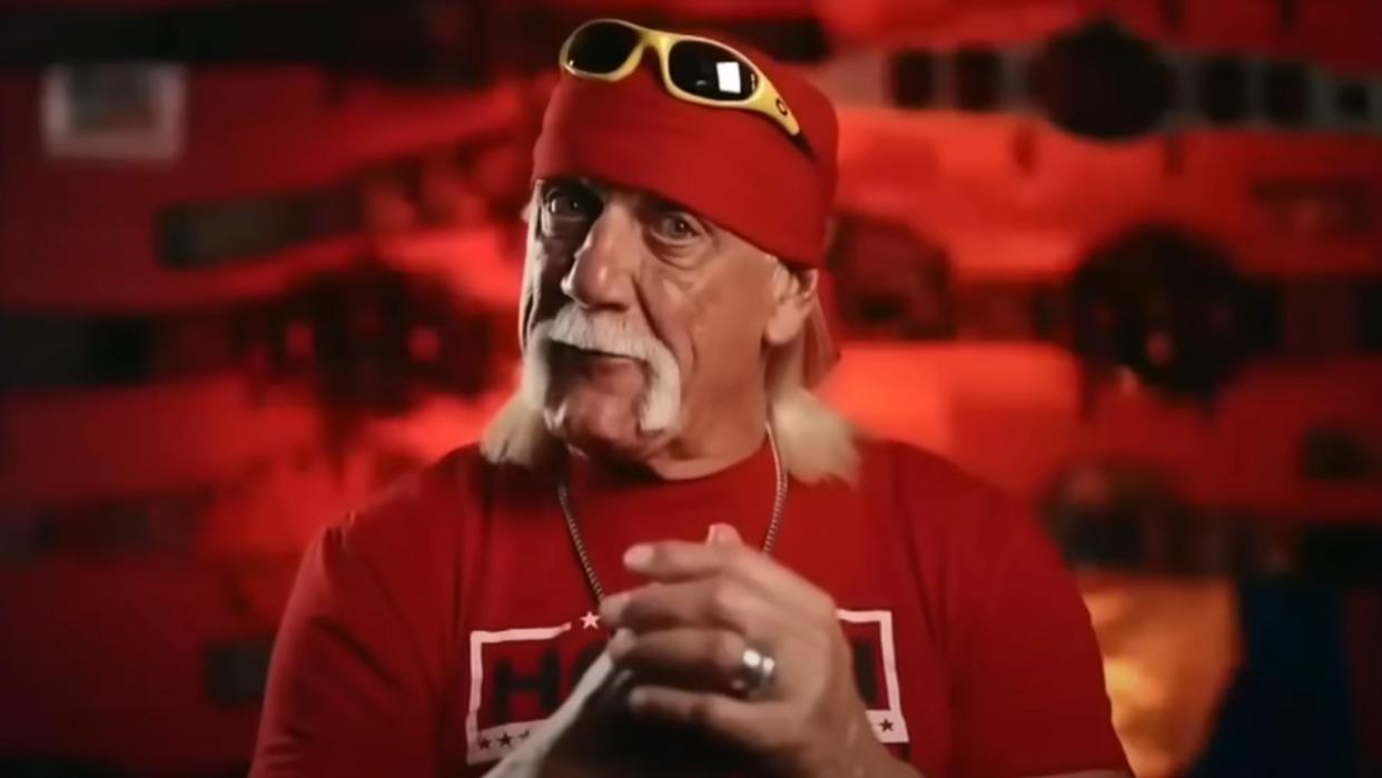  Hulk Hogan in package for the 2024 Royal Rumble. 