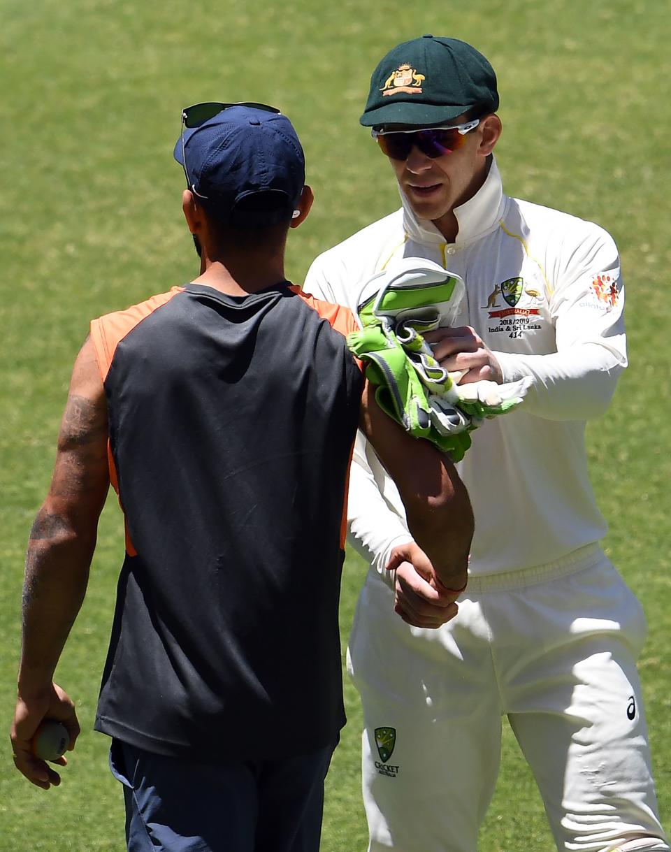 Zero love lost between Paine and Kohli. Pic: Getty