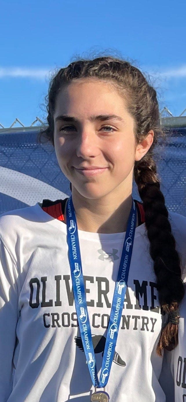 Hannah Dupill of Oliver Ames has been named to The Patriot Ledger/Enterprise All-Scholastic Girls Cross Country Team.