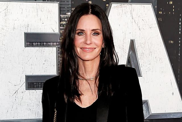 <p>Dominik Bindl/FilmMagic</p> Courteney Cox attends the world premiere of Paramount's "Scream VI" at AMC Lincoln Square Theater on March 06, 2023 in New York City.