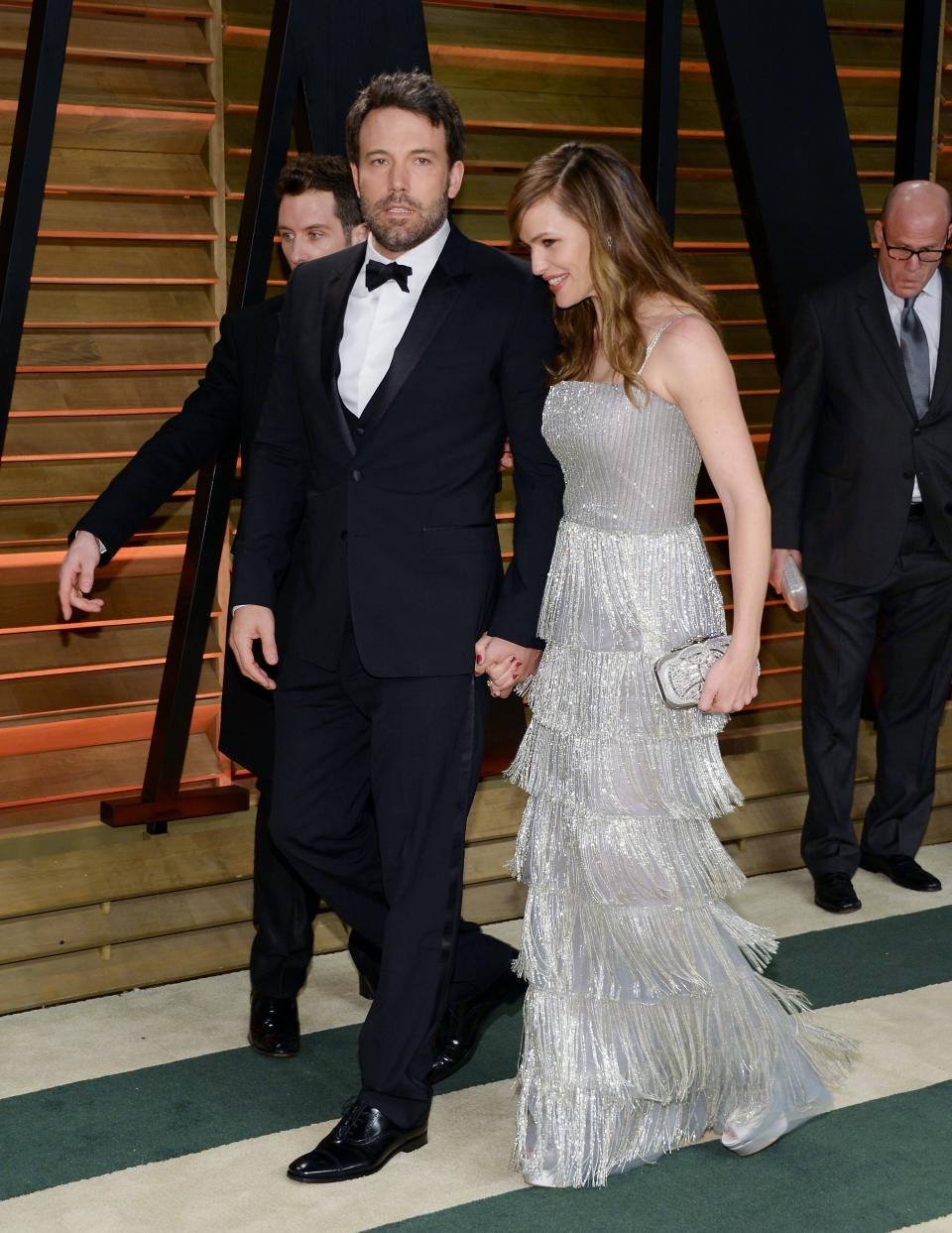 Ben Affleck and wife Jennifer Garner attends the 2014 Vanity Fair Oscar Party