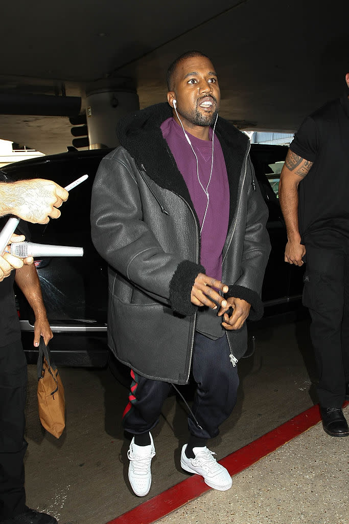 <p>Yeezy’s eccentric behaviour was becoming the norm, but things took a turn for the worse when the rapper was admitted to hospital earlier this month. It’s reported the the <i>Life of Pablo</i> artist is being treated for deep depression and paranoia. <i>(Photo: Getty Images)</i> </p>