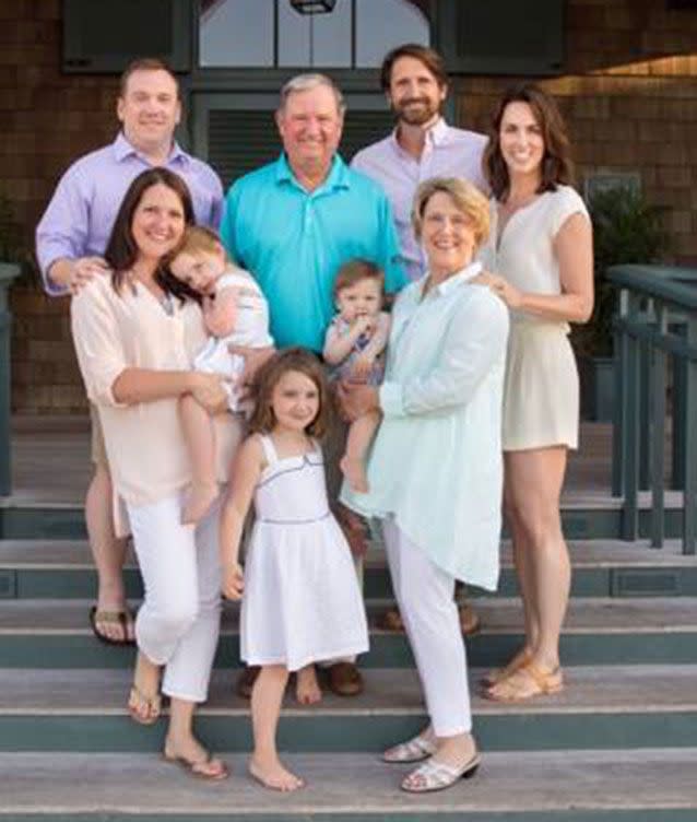 John Washburn, pictured with his family. Picture: Family members