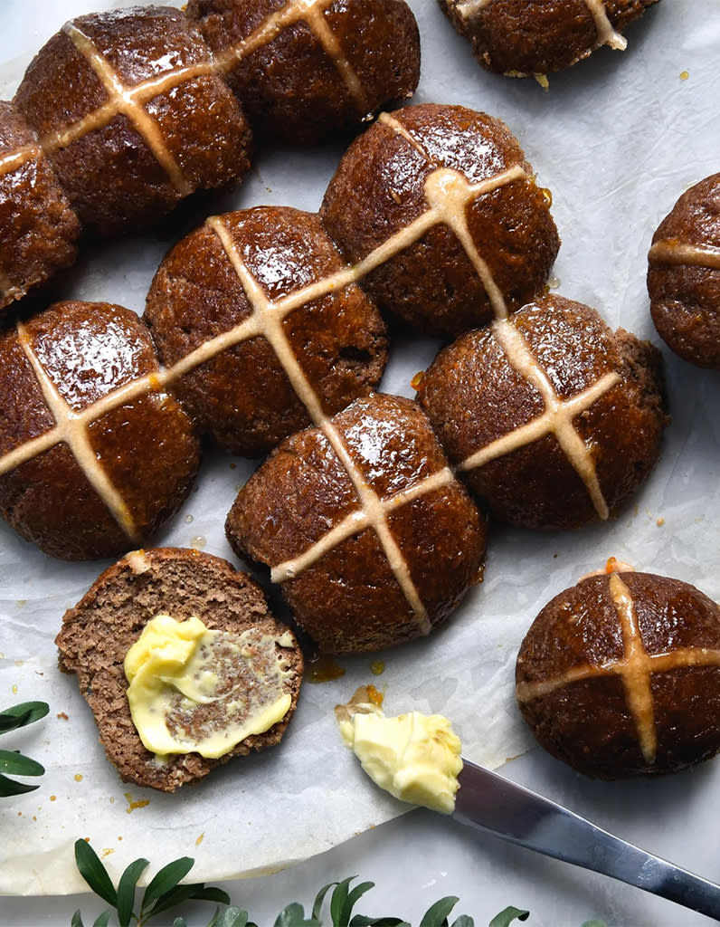 Hot cross buns vegan et sans gluten