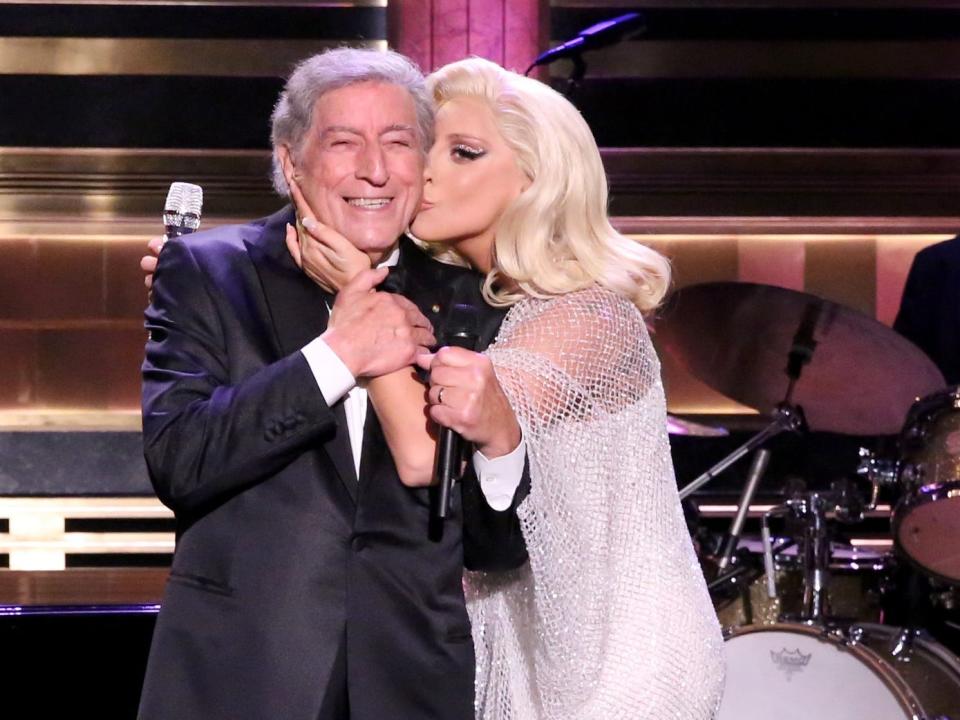 Musical guests Tony Bennett and Lady Gaga perform on December 17, 2014