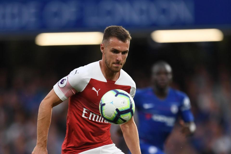 Contract talks: Arsenal midfielder Aaron Ramsey is hoping to double his wages: Arsenal FC via Getty Images